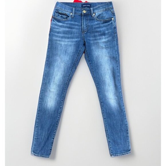 Articles Of Society Jeans Slim Dylan Womens Size 30 Comfort Stretch Midrise Dark - Picture 1 of 9